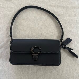 Coach Studio 20 Black Leather Shoulder Bag